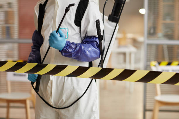 Professional Biohazard Cleanup technician working in Elkhorn, WI